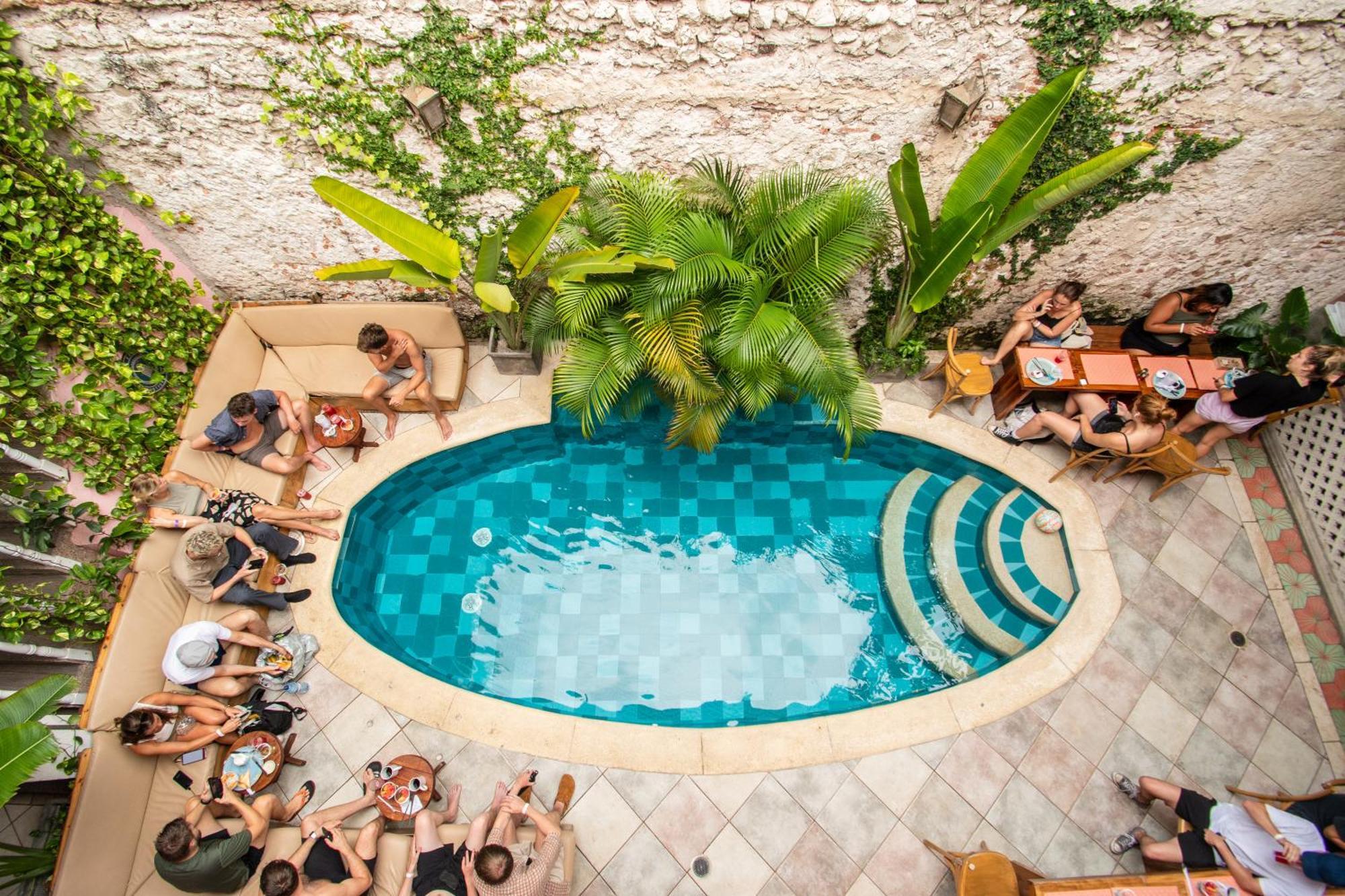 Casa Zahri Boutique Hostel Cartagena ภายนอก รูปภาพ